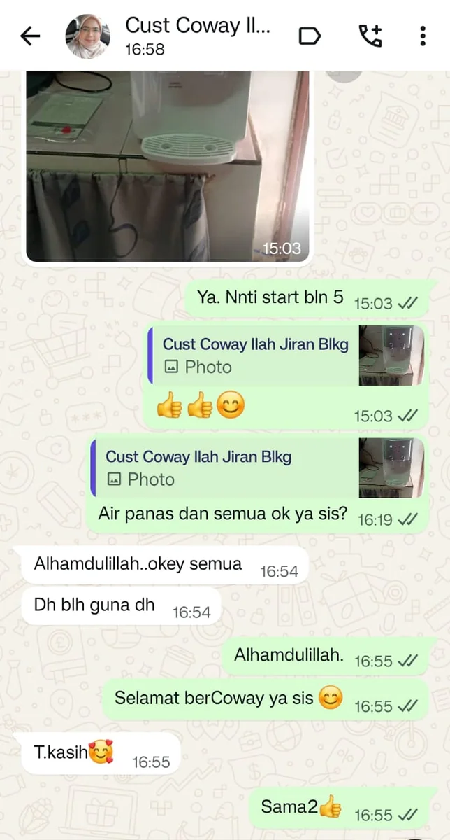 Testimoni WhatsApp Pelanggan 3